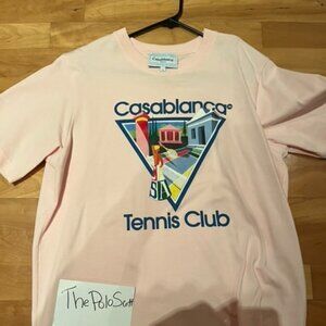 Casablanca Pink 'La Joueuse' T-Shirt – Worn Once – Size XL